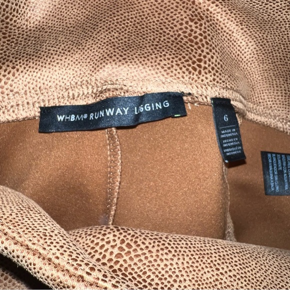 WHBM ultra suede snake runway leggings - Picture 8 of 10